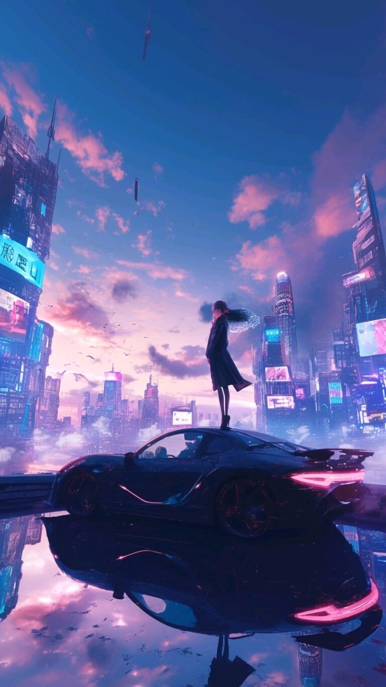 cyberpunk anime wallpaper