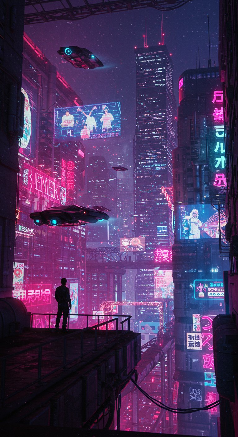 cyberpunk anime wallpaper