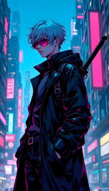 cyberpunk anime wallpaper