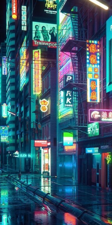 cyberpunk anime wallpaper