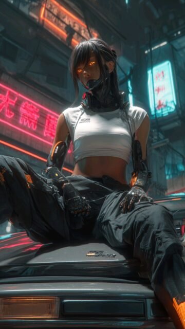 cyberpunk anime wallpaper