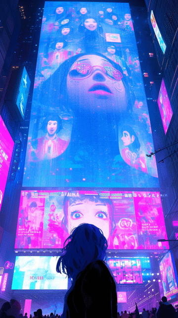 cyberpunk anime wallpaper