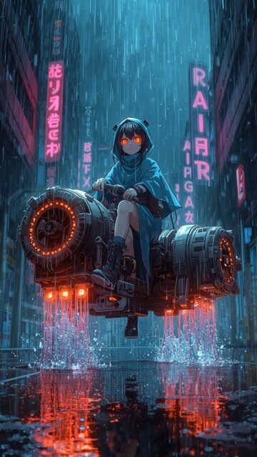 cyberpunk anime wallpaper