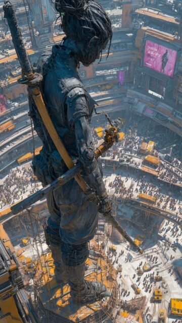 cyberpunk anime wallpaper