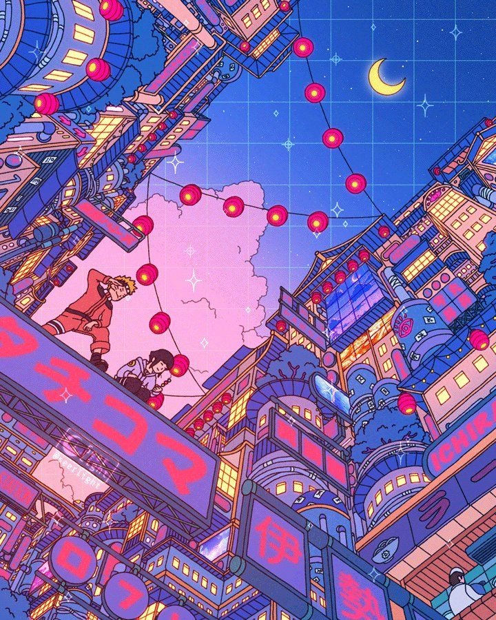 cyberpunk anime wallpaper