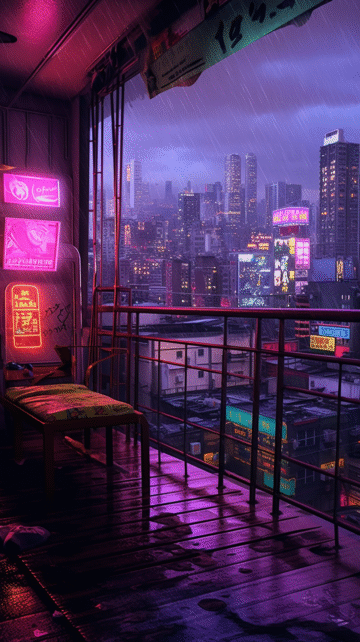 cyberpunk anime wallpaper