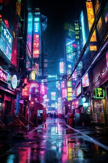 cyberpunk anime wallpaper