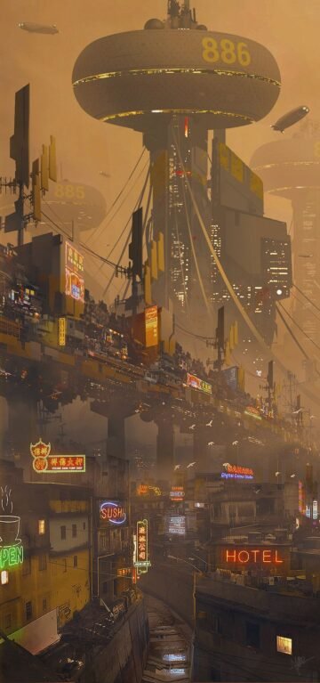 cyberpunk anime wallpaper