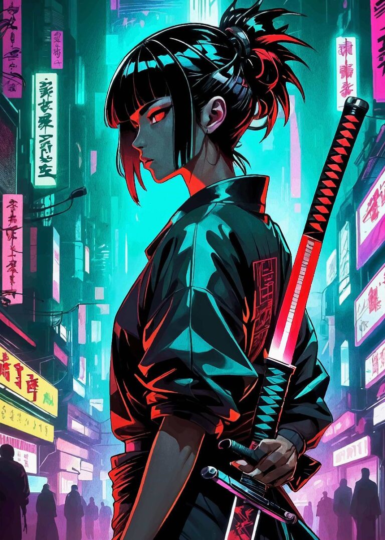 cyberpunk anime wallpaper