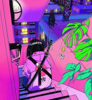 cyberpunk anime wallpaper