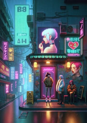 cyberpunk anime wallpaper