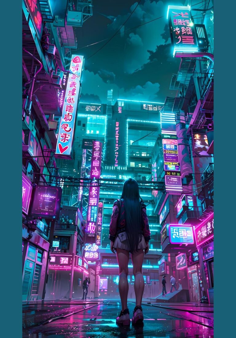 cyberpunk anime wallpaper