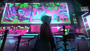 cyberpunk anime wallpaper