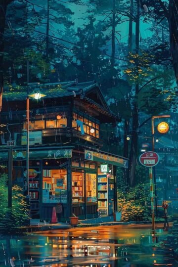 cyberpunk anime wallpaper