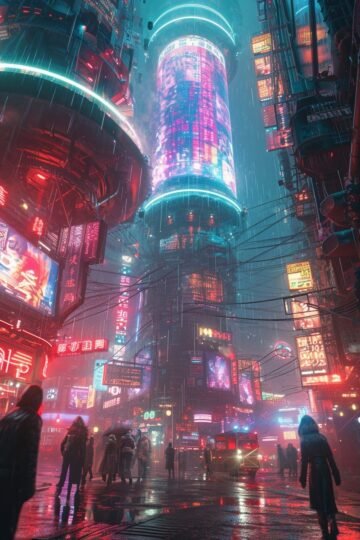 cyberpunk anime wallpaper