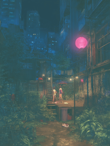 cyberpunk anime wallpaper