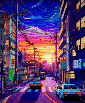 cyberpunk anime wallpaper
