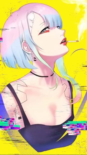 cyberpunk anime wallpaper