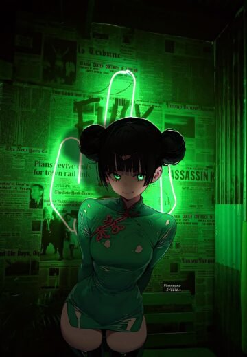 cyberpunk anime wallpaper