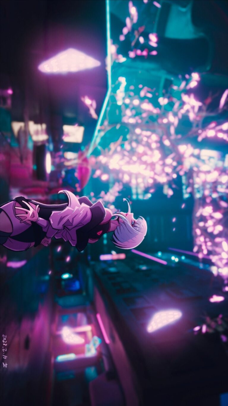 cyberpunk anime wallpaper