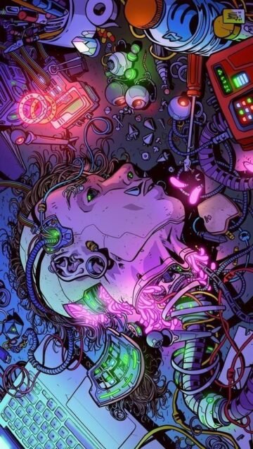 cyberpunk anime wallpaper